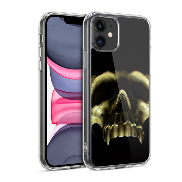 Tom Wood Horror Shadow Skull Soft Gel Case for Apple iPhone 11