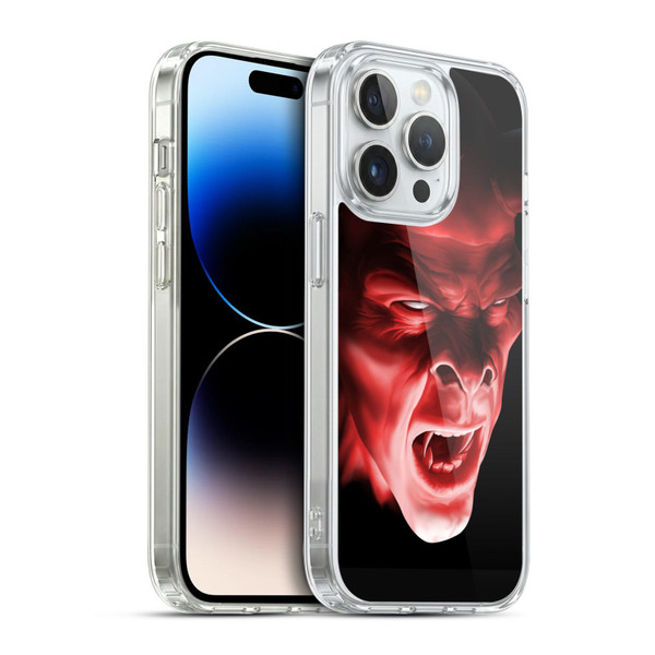 Tom Wood Horror Shadow Demon Soft Gel Case for Apple iPhone 14 Pro & MagSafe
