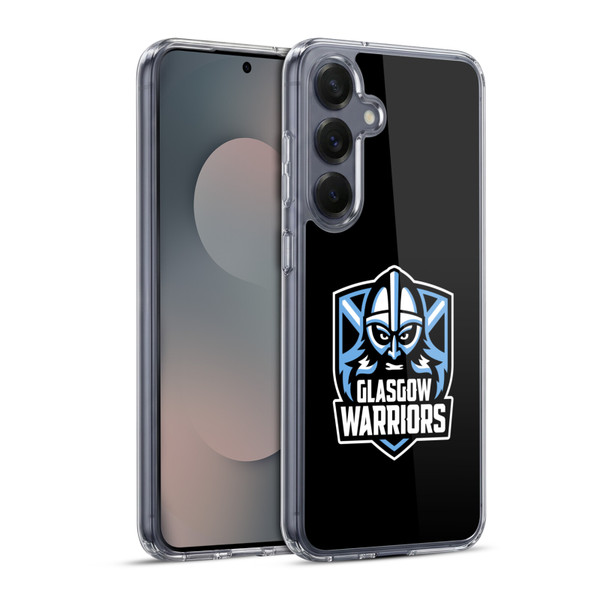 Glasgow Warriors Logo Plain Black Soft Gel Case for Samsung Galaxy S25+ & MagSafe