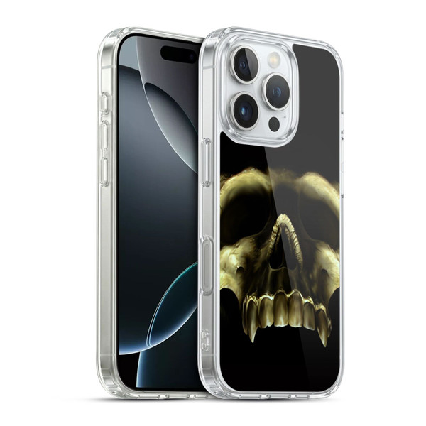 Tom Wood Horror Shadow Skull Soft Gel Case for Apple iPhone 16 Pro & MagSafe