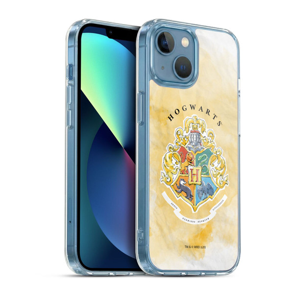 Harry Potter Deathly Hallows XVII Hogwarts Crest Soft Gel Case for Apple iPhone 13 Mini & MagSafe
