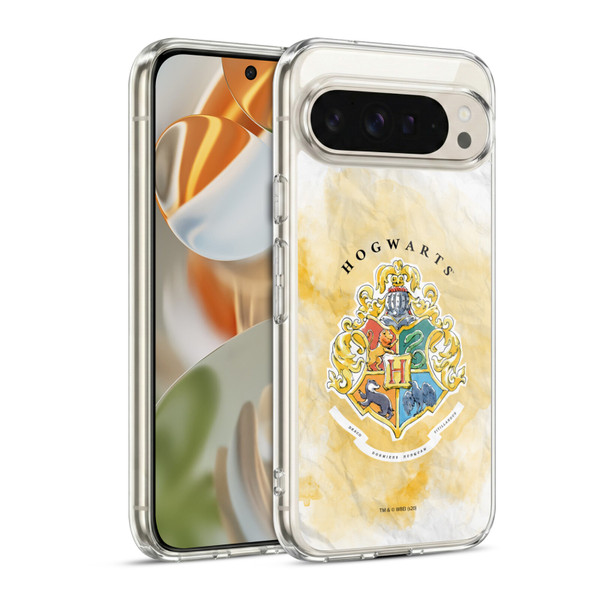 Harry Potter Deathly Hallows XVII Hogwarts Crest Soft Gel Case for Google Pixel 9 / Pixel 9 Pro