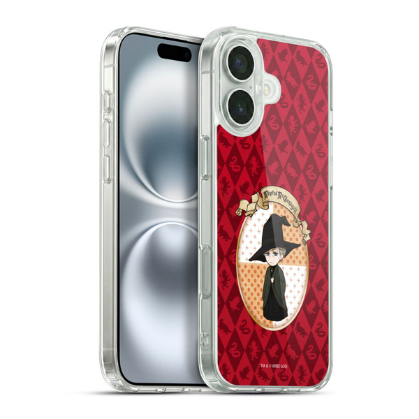 Harry Potter Deathly Hallows XXXVI Minerva Mcgonnagall Soft Gel Case for Apple iPhone 16 Plus & MagSafe