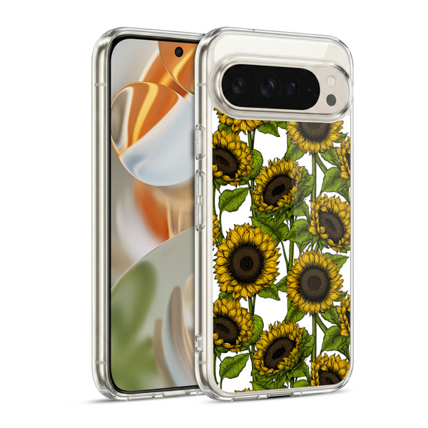 Katerina Kirilova Floral Patterns Sunflowers Soft Gel Case for Google Pixel 9 / Pixel 9 Pro
