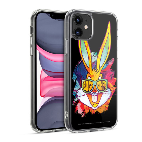 Looney Tunes Bugs Bunny Paint Soft Gel Case for Apple iPhone 11