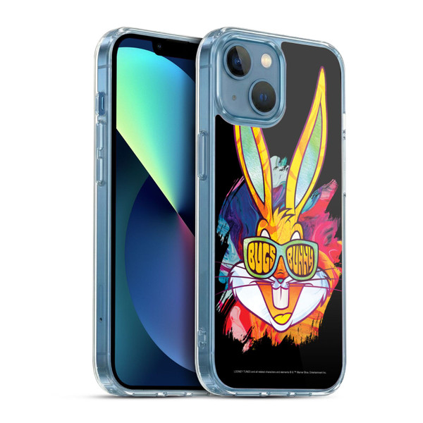 Looney Tunes Bugs Bunny Paint Soft Gel Case for Apple iPhone 13 Mini & MagSafe