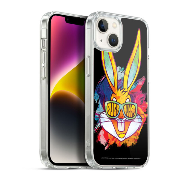 Looney Tunes Bugs Bunny Paint Soft Gel Case for Apple iPhone 14 Plus & MagSafe