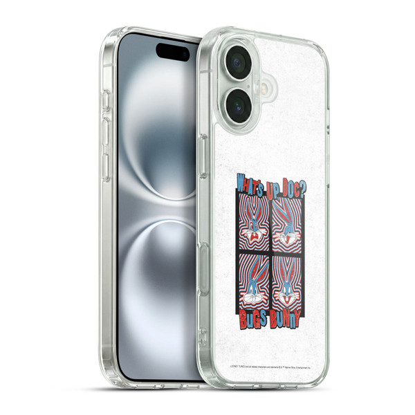 Looney Tunes Bugs Bunny What's Up Doc Soft Gel Case for Apple iPhone 16 Plus & MagSafe
