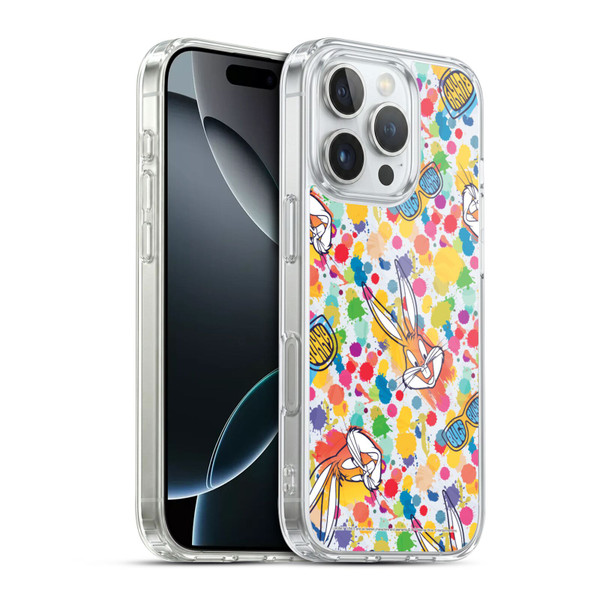 Looney Tunes Bugs Bunny Splatter Soft Gel Case for Apple iPhone 16 Pro & MagSafe