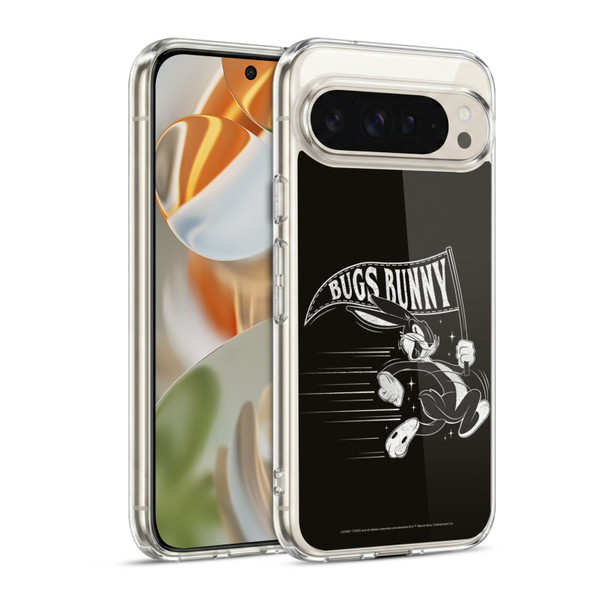 Looney Tunes Bugs Bunny Black And White Soft Gel Case for Google Pixel 9 / Pixel 9 Pro