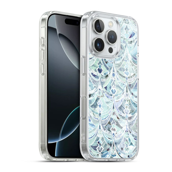 Micklyn Le Feuvre Marble Patterns Ice And Diamonds Art Deco Pattern Soft Gel Case for Apple iPhone 16 Pro & MagSafe