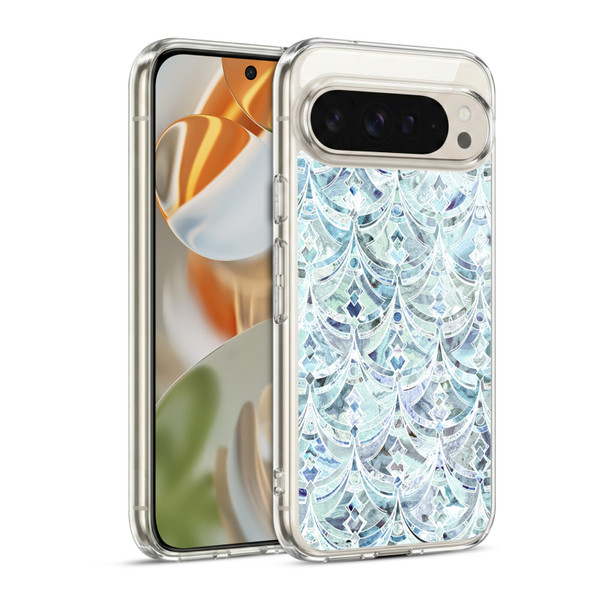 Micklyn Le Feuvre Marble Patterns Ice And Diamonds Art Deco Pattern Soft Gel Case for Google Pixel 9 / Pixel 9 Pro