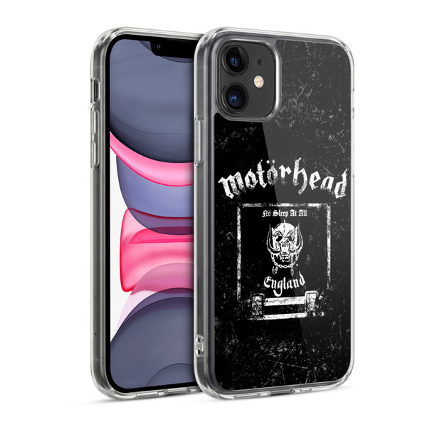 Motorhead Logo No Sleep At All Soft Gel Case for Apple iPhone 11