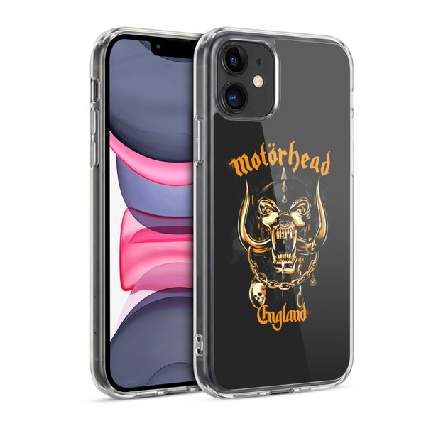 Motorhead Logo Warpig England Soft Gel Case for Apple iPhone 11