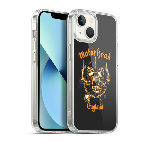 Motorhead Logo Warpig England Soft Gel Case for Apple iPhone 13
