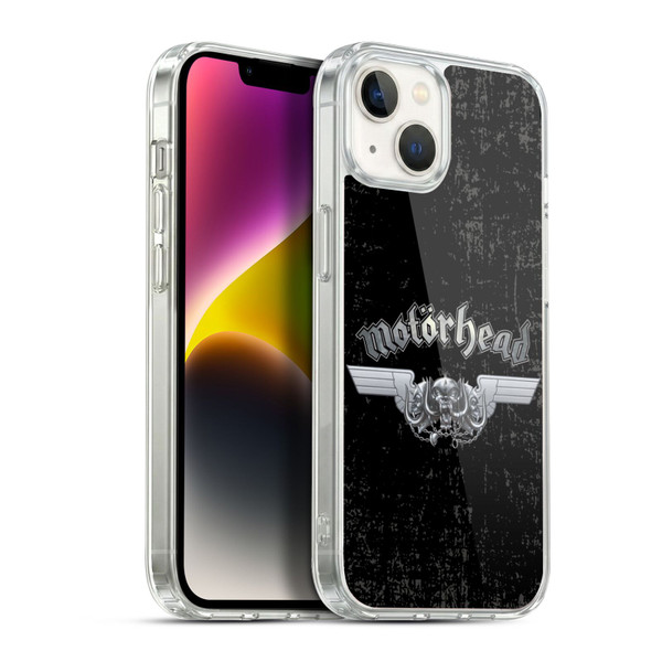 Motorhead Logo Metal Wings Soft Gel Case for Apple iPhone 14 Plus & MagSafe