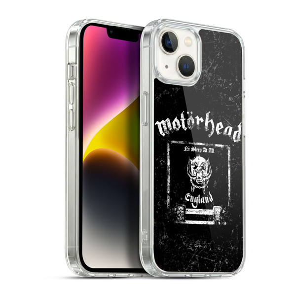 Motorhead Logo No Sleep At All Soft Gel Case for Apple iPhone 14 Plus & MagSafe