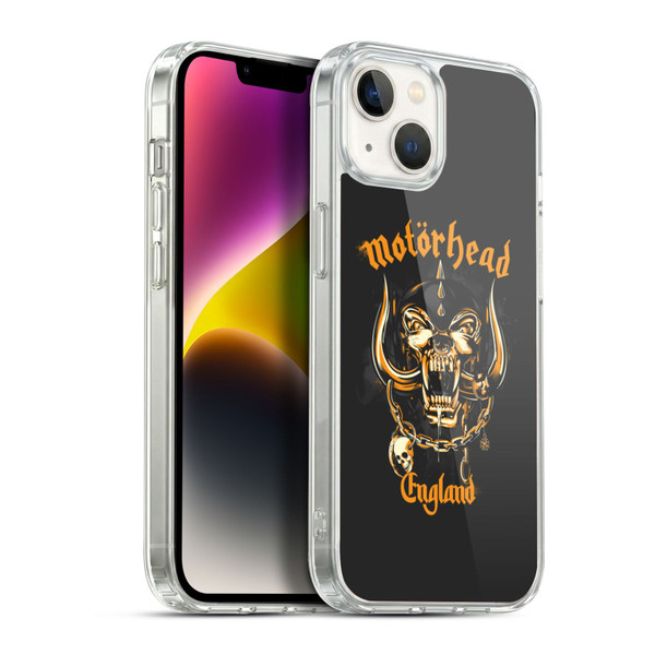 Motorhead Logo Warpig England Soft Gel Case for Apple iPhone 14 Plus & MagSafe