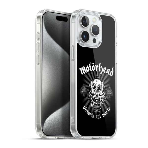 Motorhead Logo Victoria Aut Morte Soft Gel Case for Apple iPhone 15 Pro Max & MagSafe