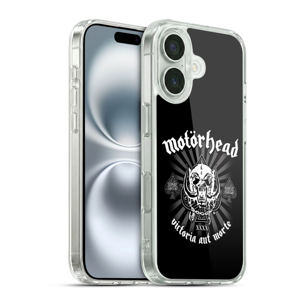 Motorhead Logo Victoria Aut Morte Soft Gel Case for Apple iPhone 16 & MagSafe