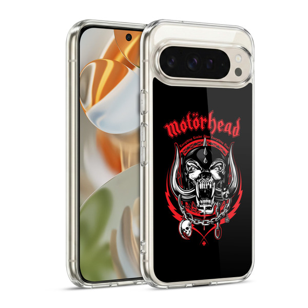 Motorhead Logo Everything Louder Than Everything Else Soft Gel Case for Google Pixel 9 / Pixel 9 Pro