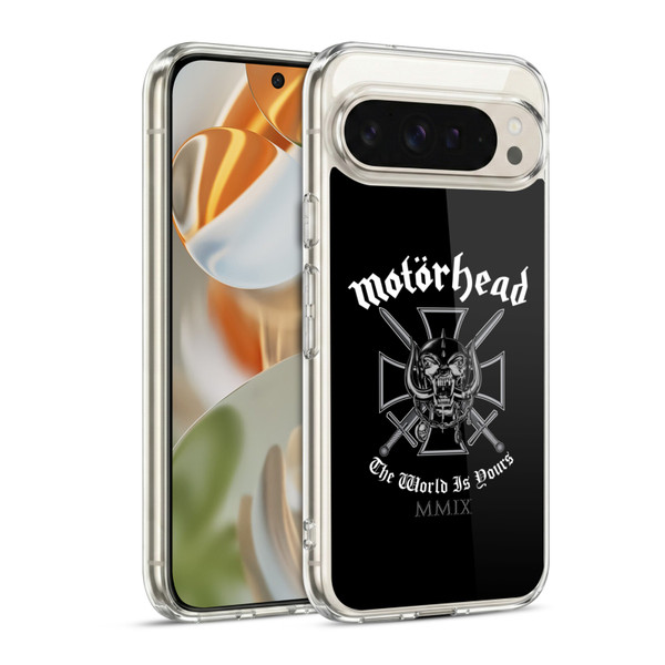 Motorhead Logo The World Is Yours Soft Gel Case for Google Pixel 9 / Pixel 9 Pro