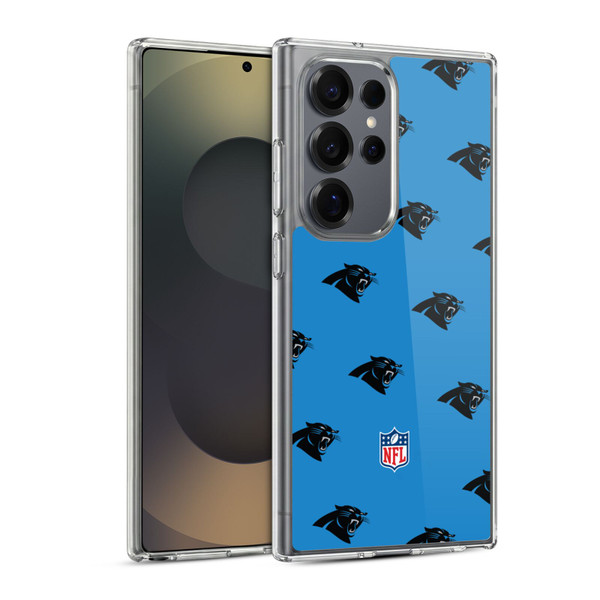 NFL Carolina Panthers Artwork Patterns Soft Gel Case for Samsung Galaxy S25 Ultra & MagSafe