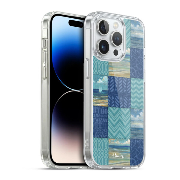 Paul Brent Coastal Beach Scape Patch Work Soft Gel Case for Apple iPhone 13 Pro & MagSafe