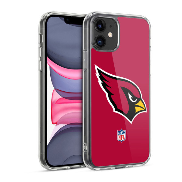 NFL Arizona Cardinals Logo Plain Soft Gel Case for Apple iPhone 11