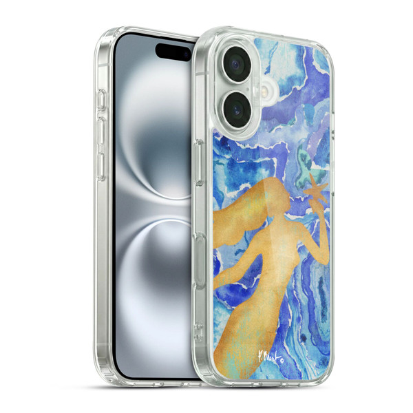 Paul Brent Coastal Agate Mermaid Soft Gel Case for Apple iPhone 16 & MagSafe