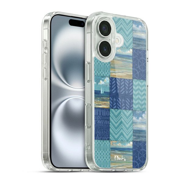 Paul Brent Coastal Beach Scape Patch Work Soft Gel Case for Apple iPhone 16 & MagSafe