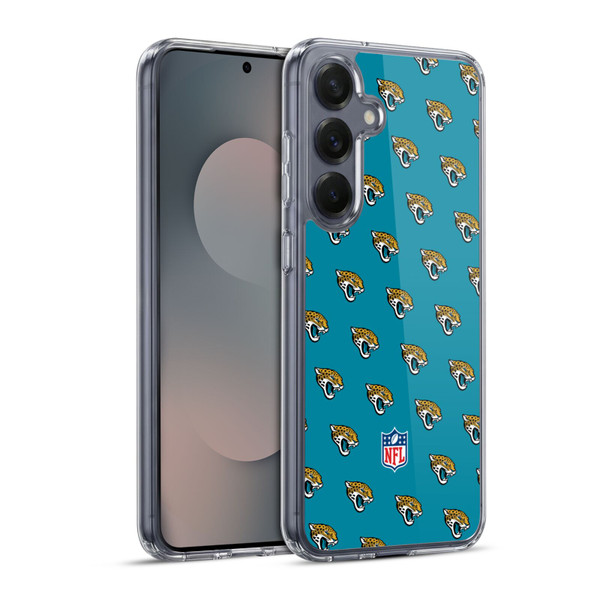 NFL Jacksonville Jaguars Artwork Patterns Soft Gel Case for Samsung Galaxy S25+ & MagSafe