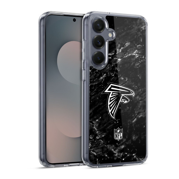 NFL Atlanta Falcons Artwork Marble Soft Gel Case for Samsung Galaxy S25 & MagSafe
