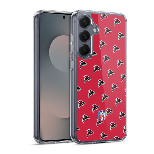 NFL Atlanta Falcons Artwork Patterns Soft Gel Case for Samsung Galaxy S25 & MagSafe