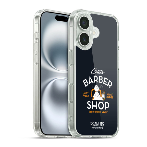 Peanuts Chuck's Barber Shop Charlie Brown Soft Gel Case for Apple iPhone 16 & MagSafe