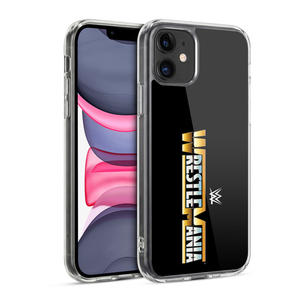 WWE TV Program Logo Wrestlemania Soft Gel Case for Apple iPhone 11