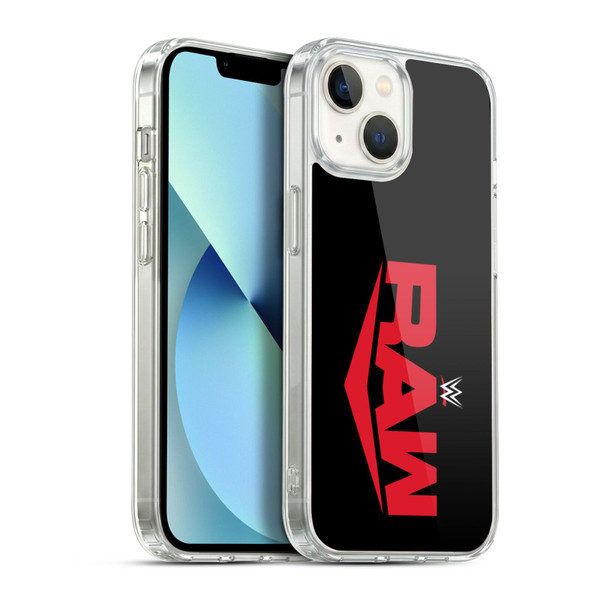 WWE TV Program Logo Raw Soft Gel Case for Apple iPhone 13