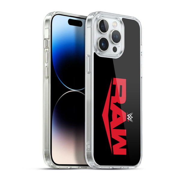 WWE TV Program Logo Raw Soft Gel Case for Apple iPhone 13 Pro Max & MagSafe