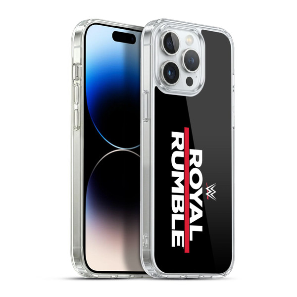 WWE TV Program Logo Royal Rumble Soft Gel Case for Apple iPhone 13 Pro Max & MagSafe
