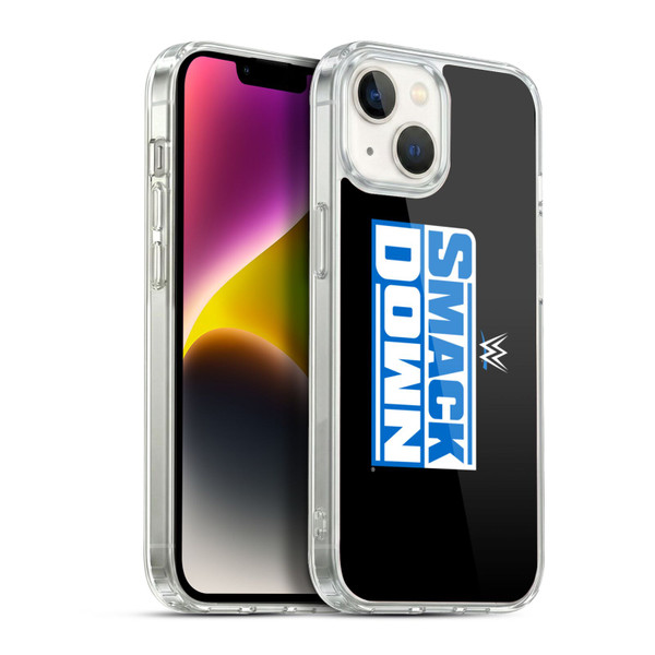 WWE TV Program Logo Smack Down Soft Gel Case for Apple iPhone 14