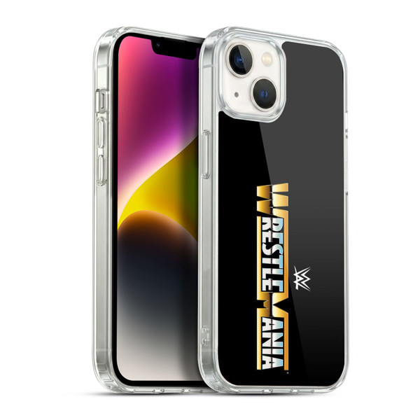 WWE TV Program Logo Wrestlemania Soft Gel Case for Apple iPhone 14 Plus & MagSafe
