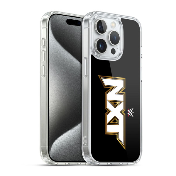 WWE TV Program Logo NXT Soft Gel Case for Apple iPhone 15 Pro & MagSafe