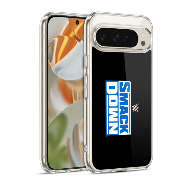 WWE TV Program Logo Smack Down Soft Gel Case for Google Pixel 9 / Pixel 9 Pro