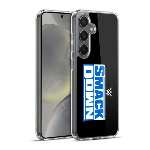 WWE TV Program Logo Smack Down Soft Gel Case for Samsung Galaxy S24+ 5G & MagSafe