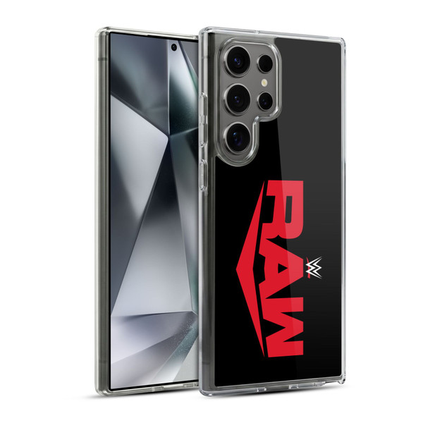 WWE TV Program Logo Raw Soft Gel Case for Samsung Galaxy S24 Ultra 5G & MagSafe