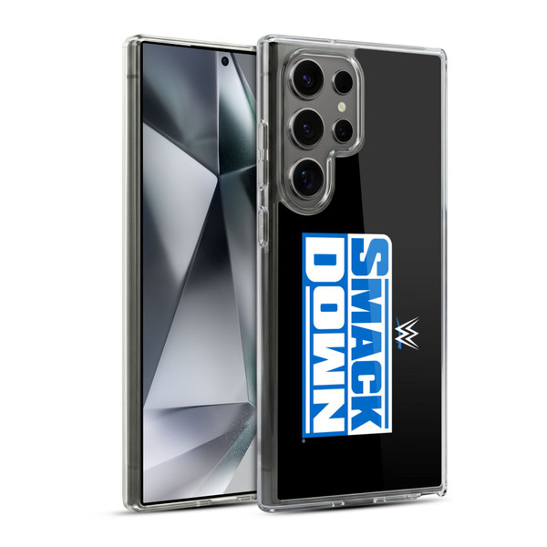 WWE TV Program Logo Smack Down Soft Gel Case for Samsung Galaxy S24 Ultra 5G & MagSafe