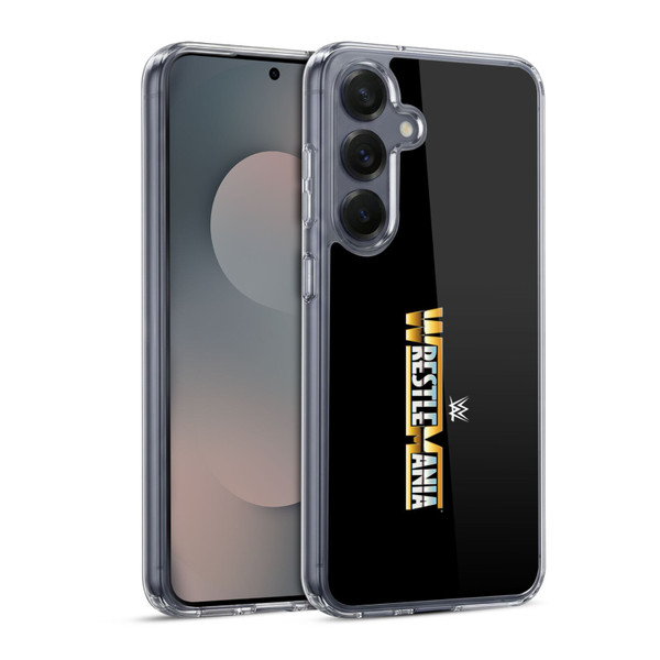 WWE TV Program Logo Wrestlemania Soft Gel Case for Samsung Galaxy S25 & MagSafe