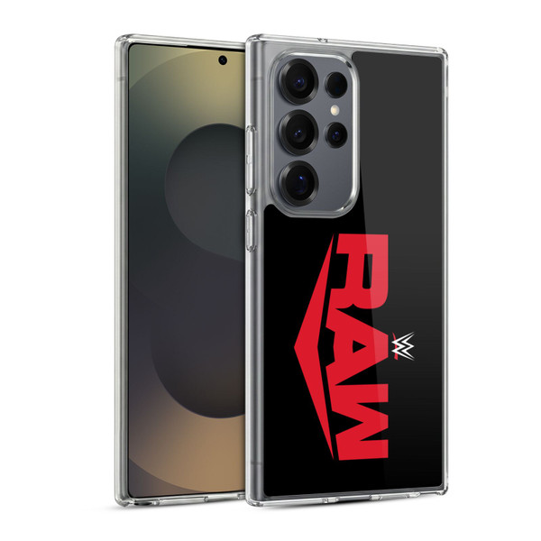 WWE TV Program Logo Raw Soft Gel Case for Samsung Galaxy S25 Ultra & MagSafe