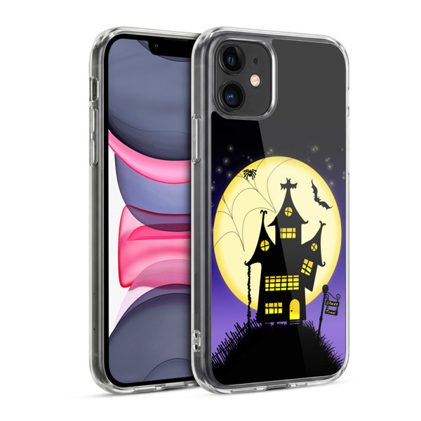 Simone Gatterwe Halloween Haunted House Soft Gel Case for Apple iPhone 11