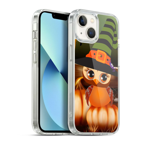 Simone Gatterwe Halloween Owl Soft Gel Case for Apple iPhone 13